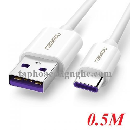 Ugreen 40887 0.5M 5A màu Trắng Dây USB sang USB Type-C vỏ ABS US253 30040887